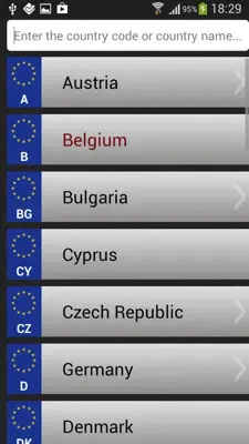 Number Plates EU android App screenshot 3